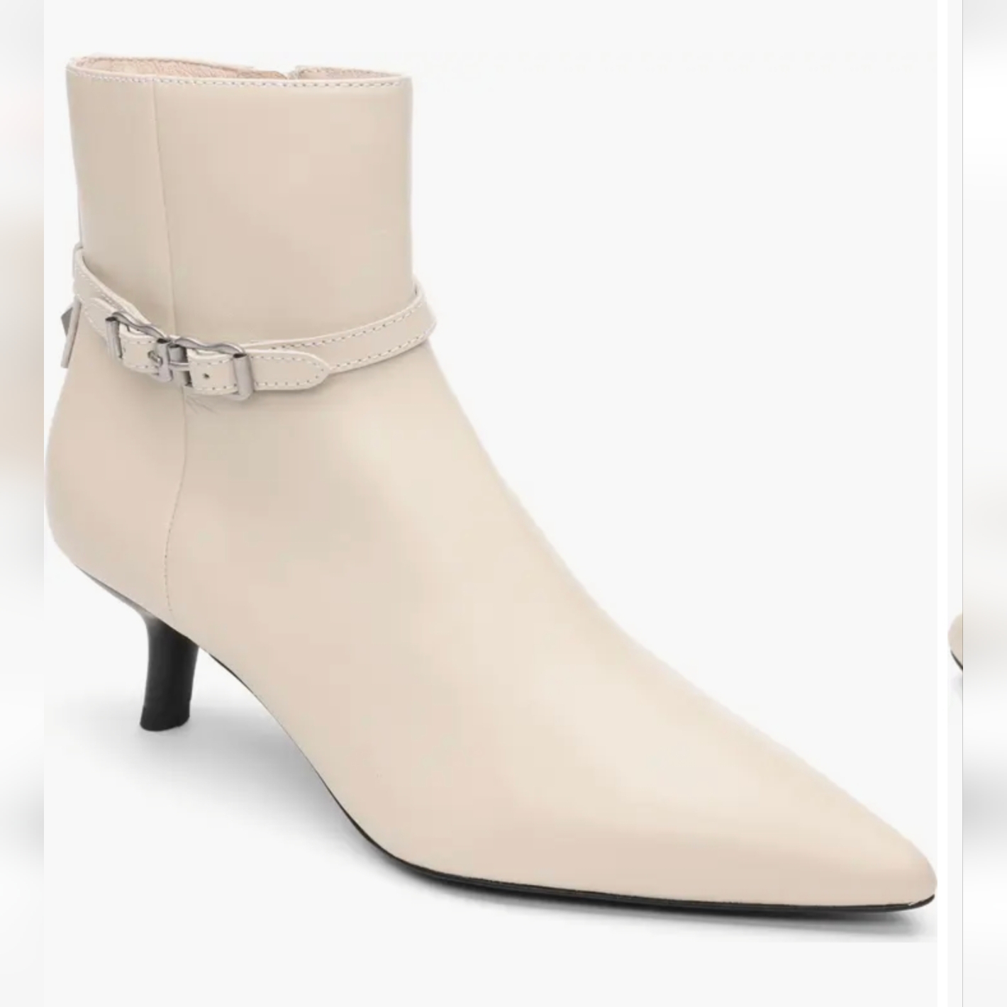 Ash Britney Bootie, Ellegant Cream Ankle Boot, Size 37, New, No Box